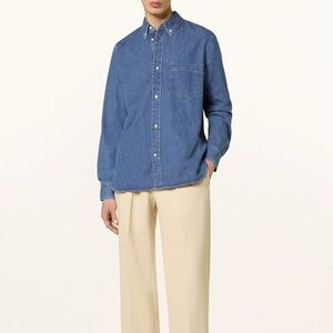 EUC COS Men’s Comfort Fit Denim Button Down Shirt Small